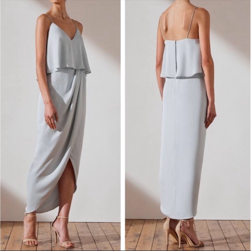 Shona Joy Luxe Cocktail Frill Dress Bridal Size 2